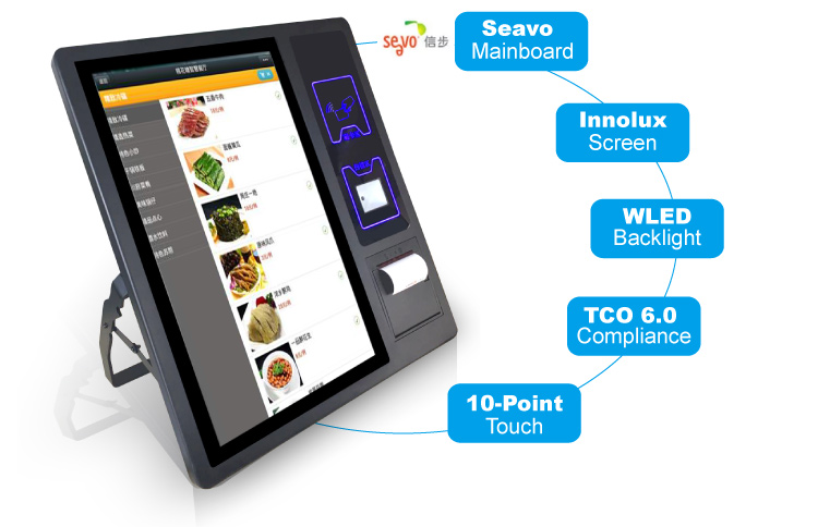 32G/64G/128G/256G/512G Hard Disk Capacity Bimi 21.5'' Self Service Machine with Capacitive Touch Screen