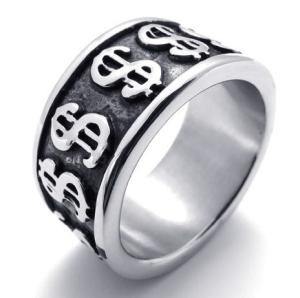 China Tagor Jewelry Super Fashion 316L Stainless Steel Casting Ring PXR213 wholesale