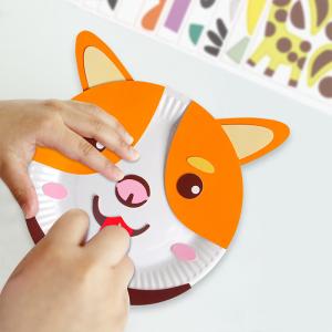 China 3D Animals Paper Plates Non Toxic For Preschoolers Hands On Ability Training wholesale