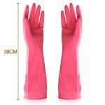 WaterProof Latex Free Dishwashing Gloves 38CM Flock Lined Household Gloves