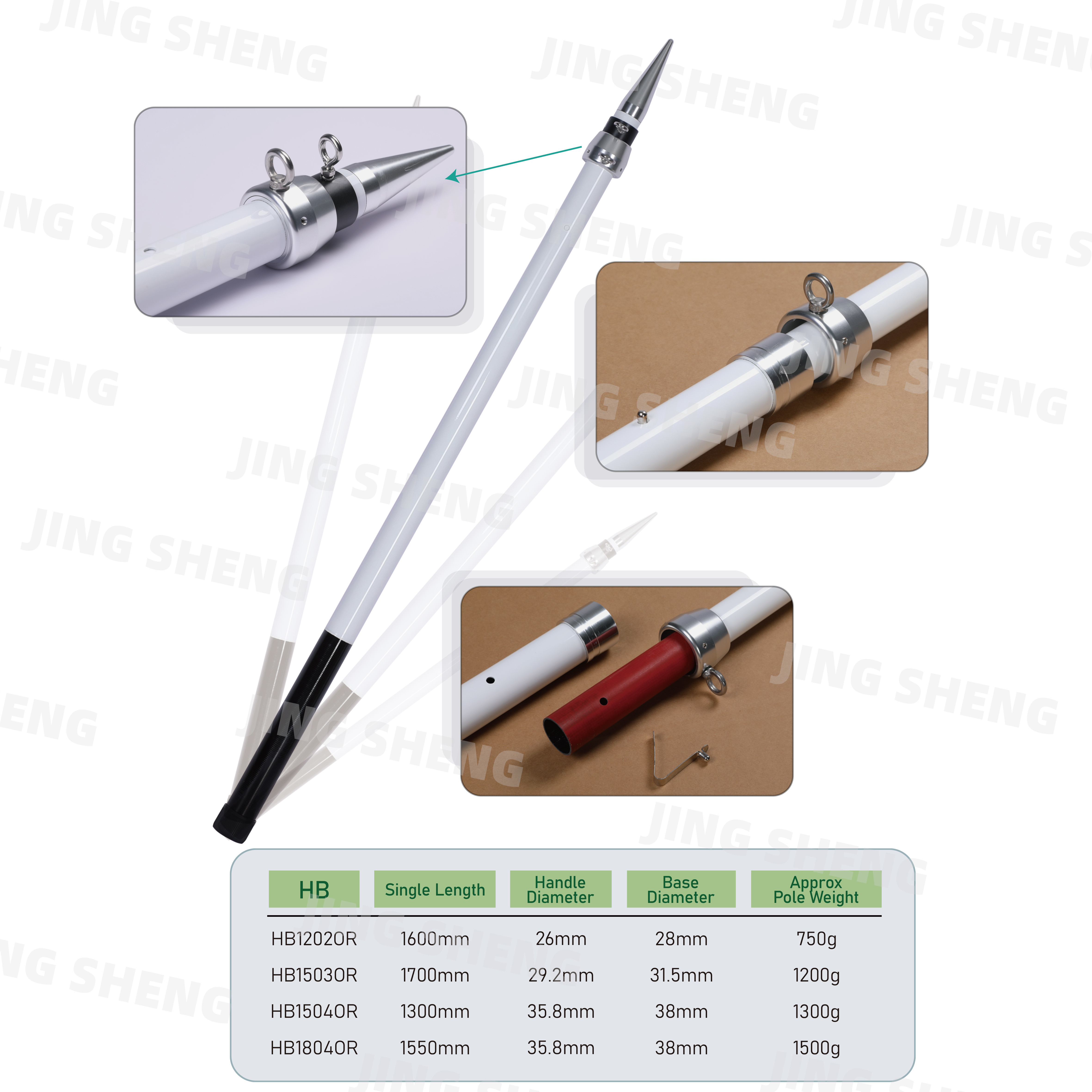 18ft Carbon Fiber Outrigger for Nearshore Offshore Fishing Lightweight High Strength UV Corrosion Resistant