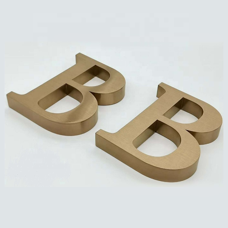 Custom 3D Metal Letter Signs Stainless Steel Wall Sign for Shops and Outdoor Lettering