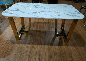 China 75cm Luxury Marble Dining Table wholesale
