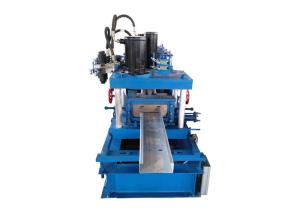 China Adjustable Size Purlin Roll Forming Machine Forming Steps 12 Rows 40# Hydraulic Oil wholesale