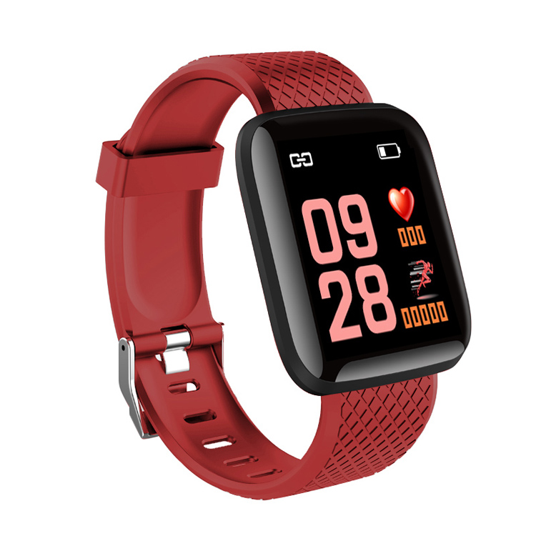 4 Colors Waterproof Fitness Tracker Smartwatch 1.3 inch Screen 44mm Strap