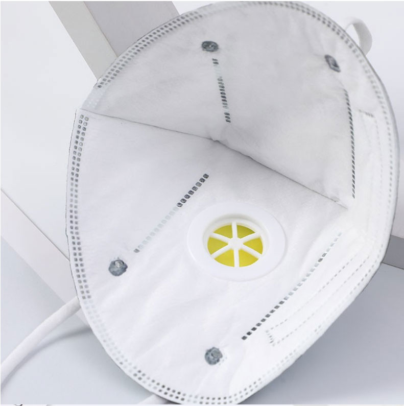 Anti Virus Disposable Nose Mask , Folding Earloop Procedure Masks With Breathing Valve