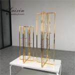 Hot Sale Metal Candlestick Holder Stand Silver Flower Stand Wedding Decoration