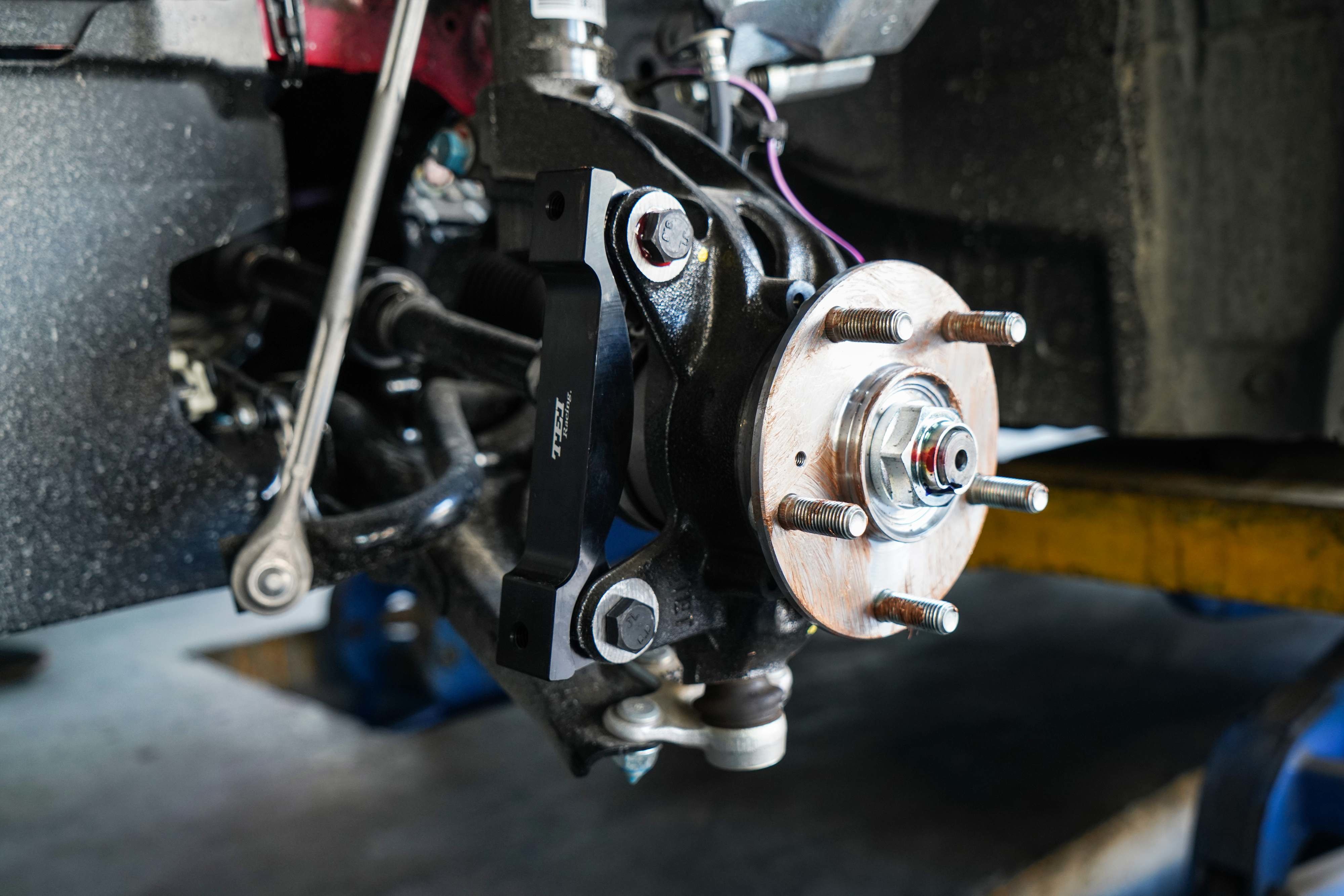 Honda Civic EG6 EK9 EX Seden P40S 4 Piston Forged Caliper With 330*28mm Rotor 17 inch Wheel