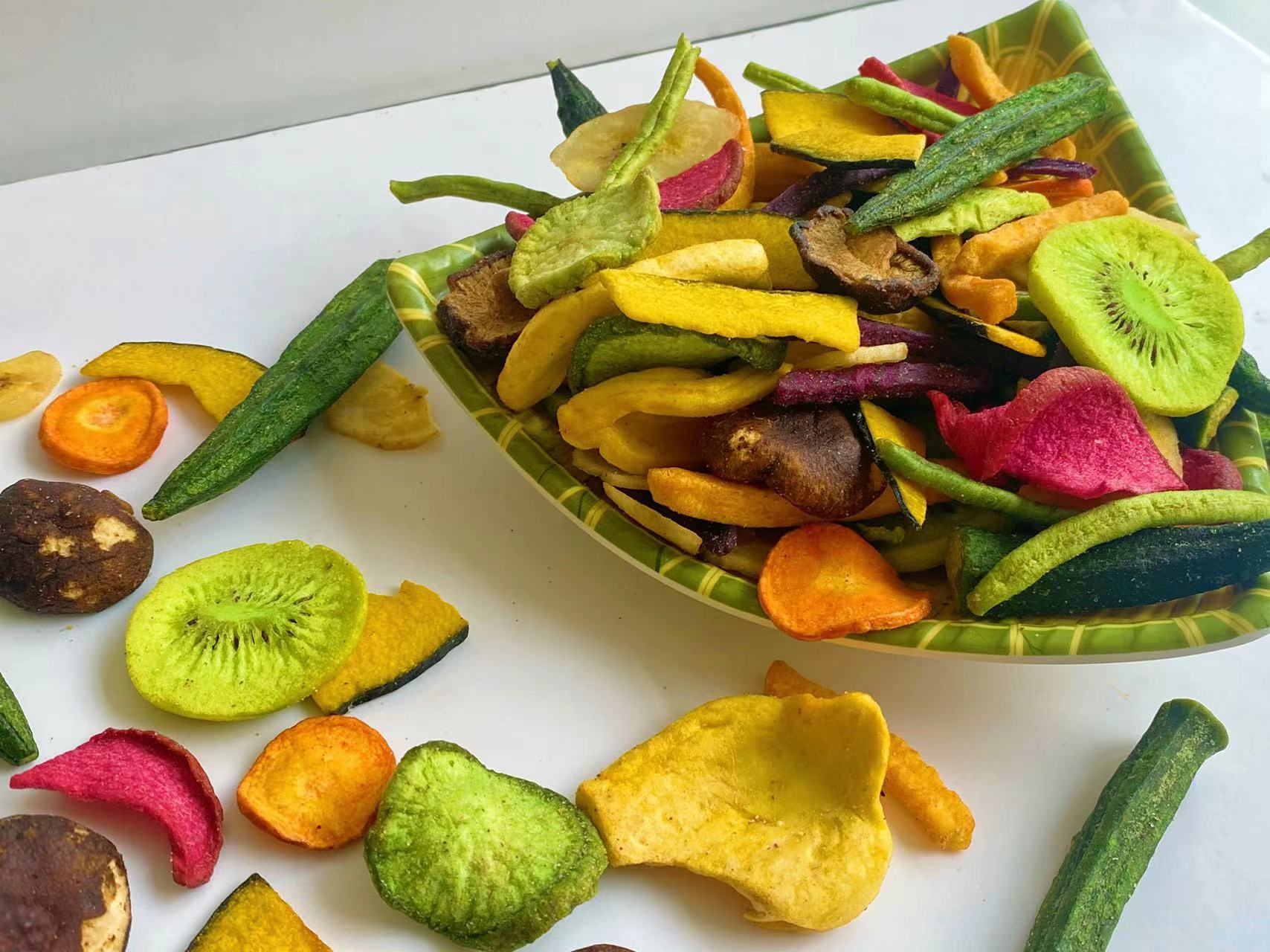 Shrimp Flavor Dried Fruits Vegetables Special OEM Snacks BRC Certification