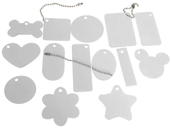 Custom Double Sided Sublimation Blank Metal Dog Tags DIY Sublimation Blank Pets
