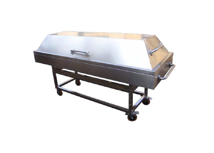 Size Customized Morgue Refrigeration Units Stainless Steel Practical Corpse Cart With Cover