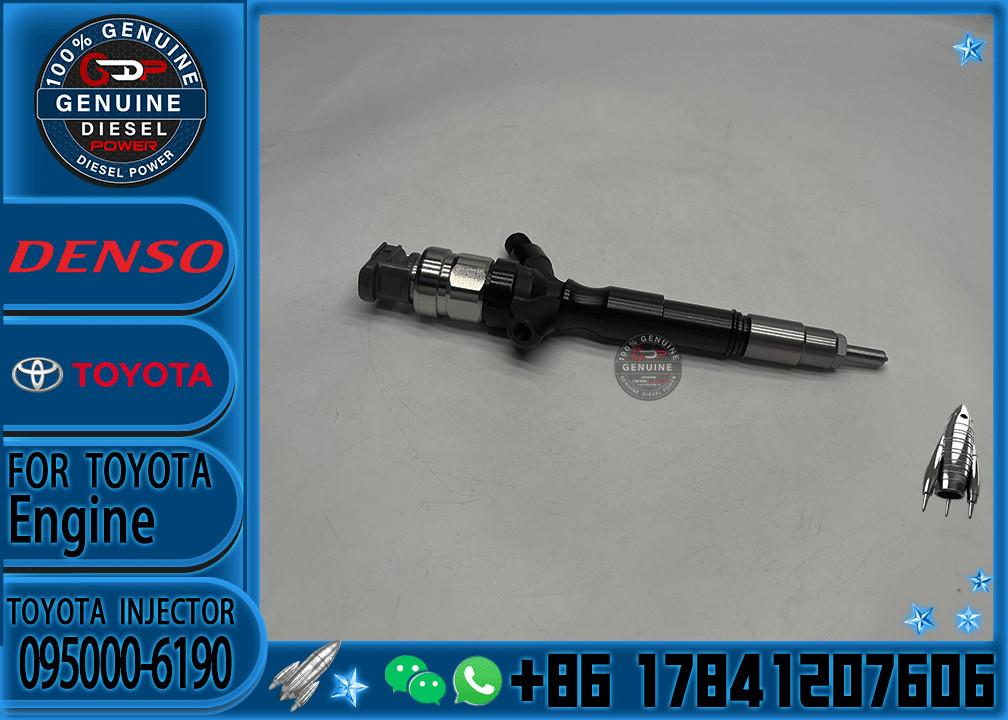 High Quality Diesel Fuel Injector 095000-6190/095000-7390 23670-30100 For TOYOTA HILUX 2KD-FTV Engine