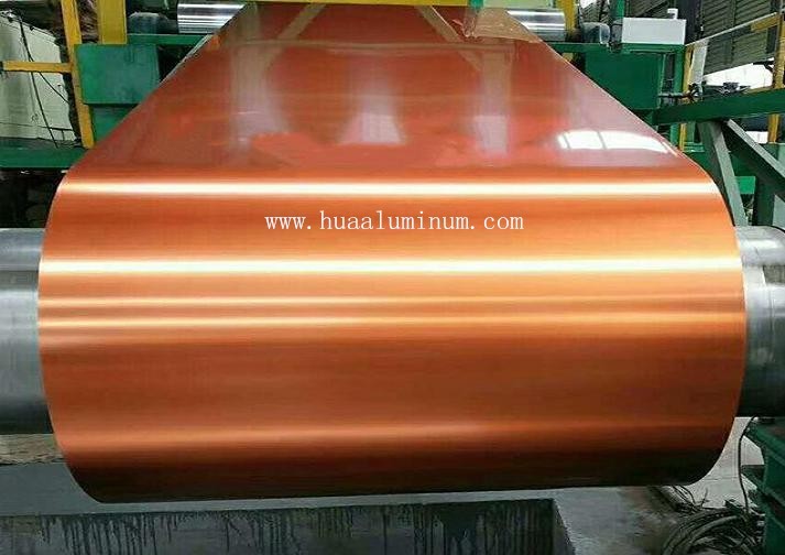 UV Resistant glossy 5ft Width 5052 Aluminum Coil Copper Colored