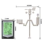Indoor Temperature Range 0 To 60 °C Solar Powered Weather Station With Outdoor