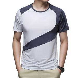 China 2022 Summer Breathable Outdoor Fitness Running Ice Silk T Shirt Men wholesale