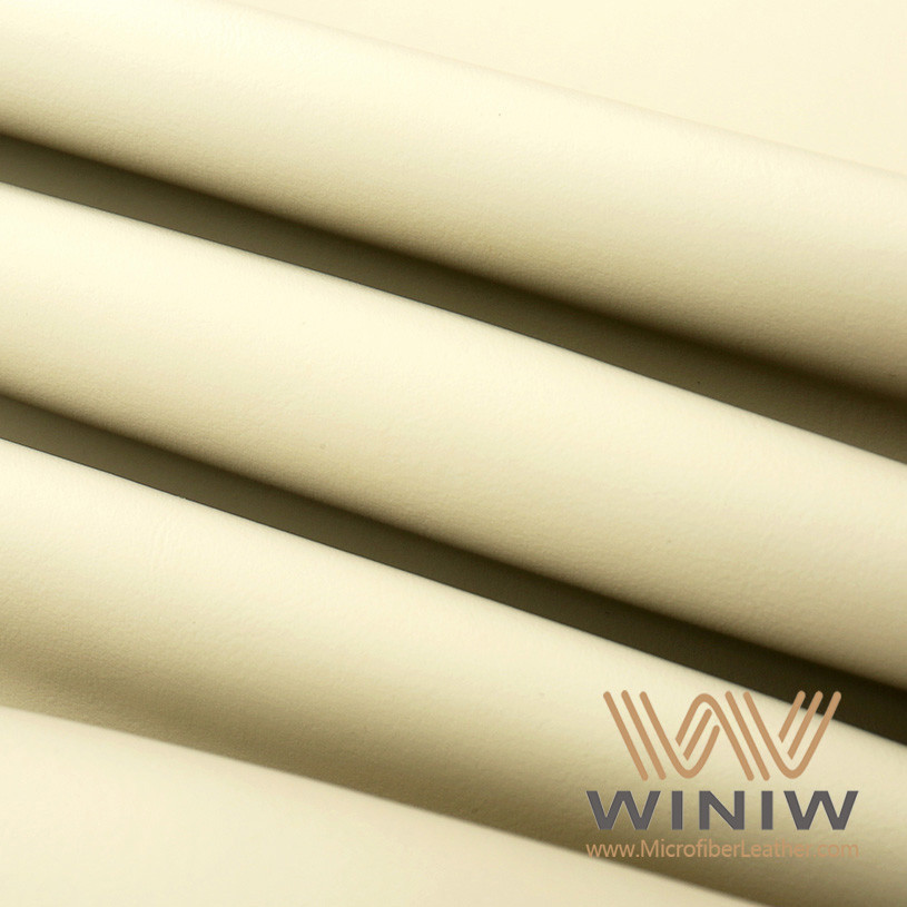 White Faux Leather Upholstery Fabric Polyurethane Substitute Leather for Car Roof