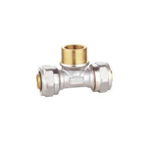 China Nickel Plated Brass Compression Elbow , Pex Female Elbow PF5007 wholesale