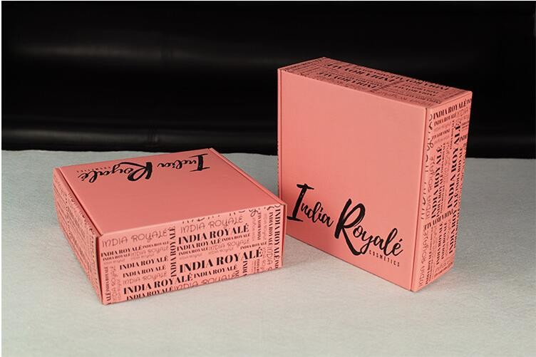 Custom Corrugated Boxes Custom corrugated box pink mailbox express delivery box rectangular packaging box