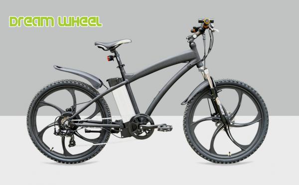 Quality 25km/H Electric Mountain Bicycle , Magnesium Alloy Electric Mountain Bikes For Men for sale