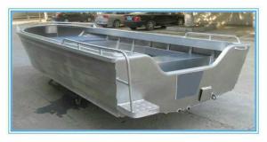 China 12 Feet Aluminum Fishing Boats , Customized Aluminum Jon Boats 1.9m Depth wholesale