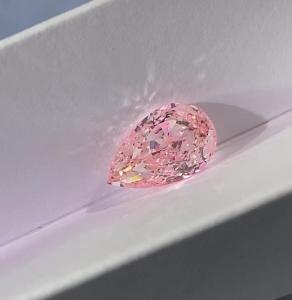 China VS1 Pear Cut shape Lab Grown Pink Diamonds Jewelry Decorations wholesale