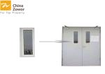 Double Swing Powder Coating Steel Insulated Commercial Fire Rated Door With