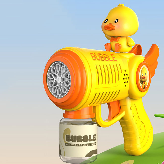 Unisex Fully Automatic 10 Hole Electric Bubble Blowing Toy for Children Cartoon Gift
