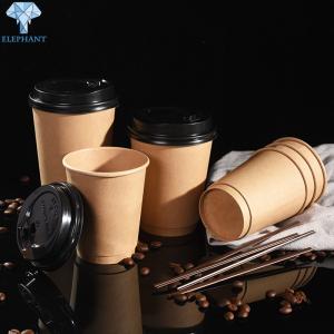 China Recycled Throw Away Custom Disposable Coffee Cups Greaseproof wholesale