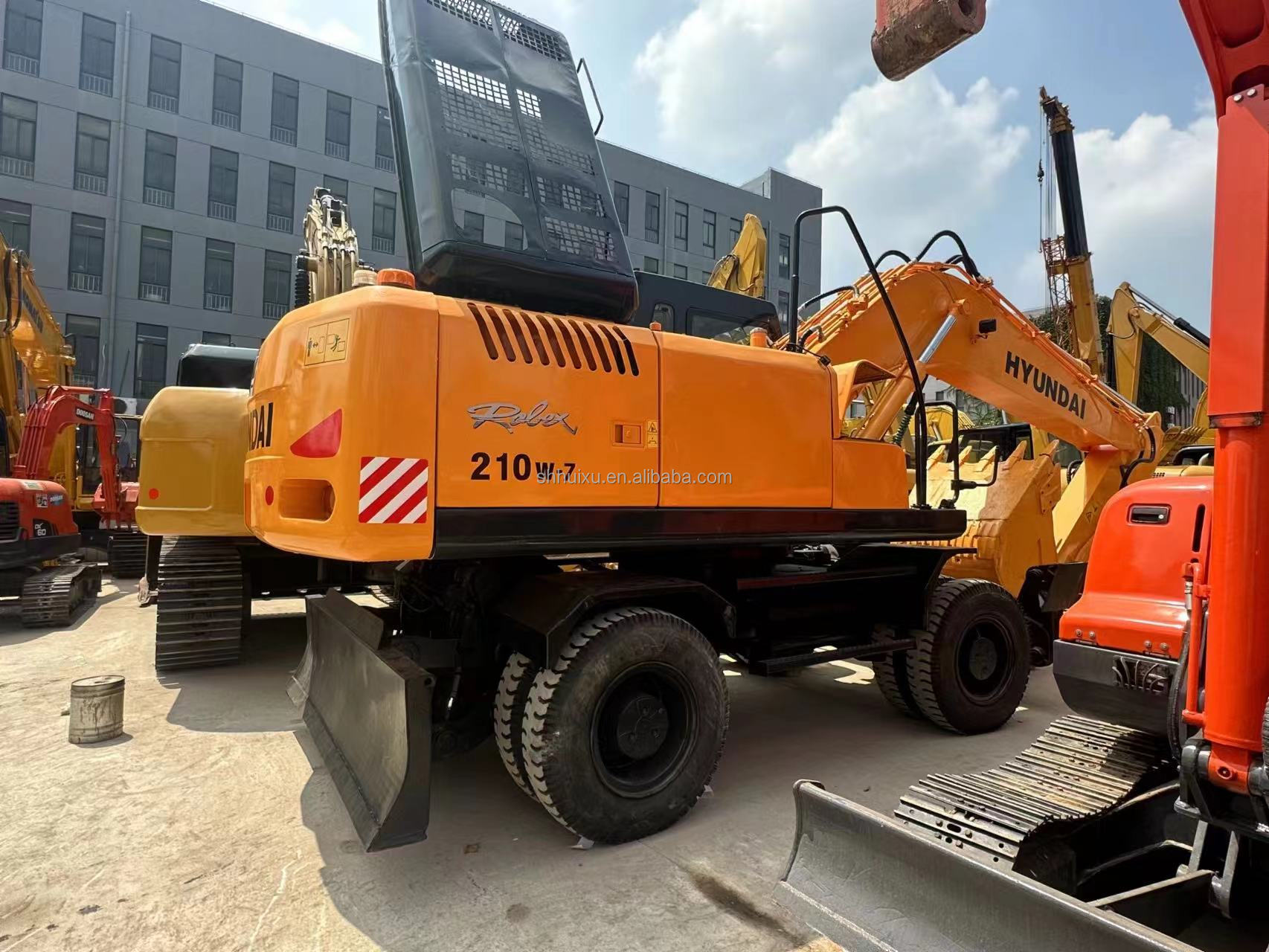 21000kg Used Hyundai Wheel Excavator Second Hand Excavator Hyundai 210-7