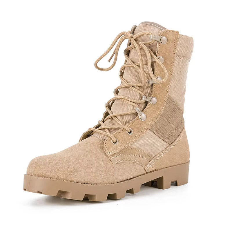 Tactical High Ankle Leather Oxford Breathable Daily Hiking Training Combat