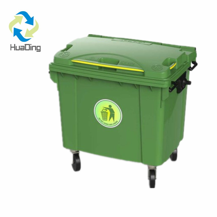 Plastic Garbage Can Waste Dustbin with Wheels Large Size 660L 1100L Bulk HDPE ( Common & Virgin Material Available),plastic
