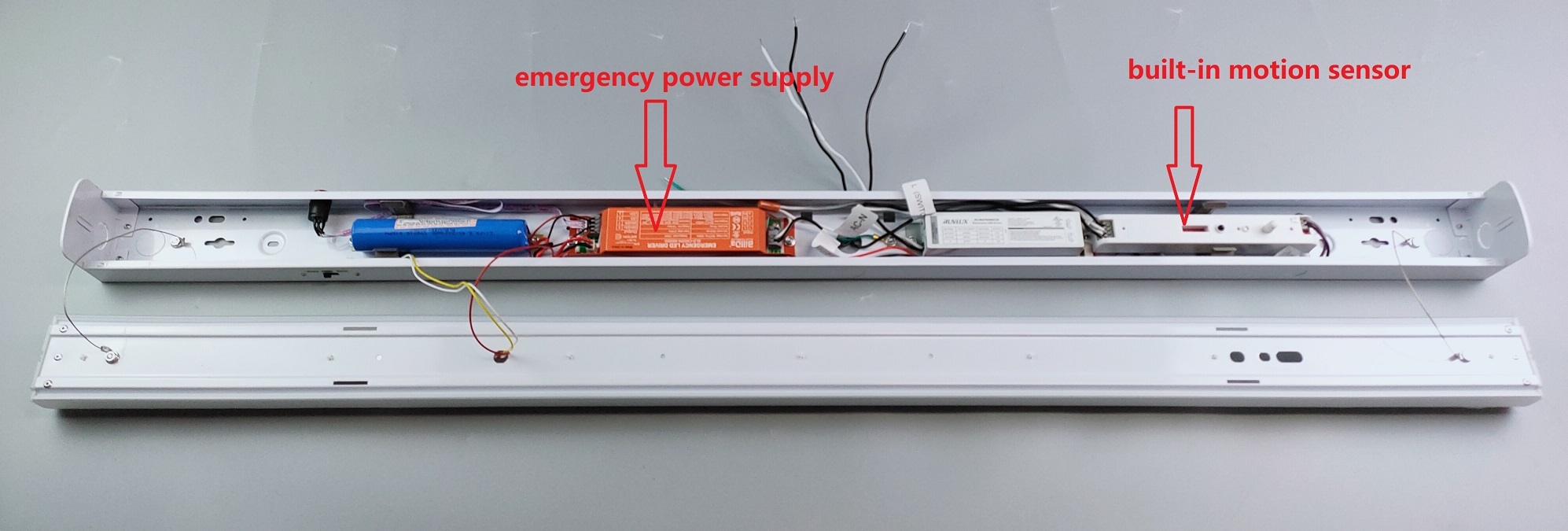4000K Office Surface Mounted 34W 4FT LED Linear Strip Lighting Fixture with SMD2835