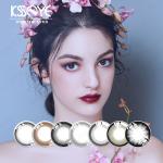 KSSEYE Natural Dark Circle Eye Natural Black Contacts Lens 14.2mm