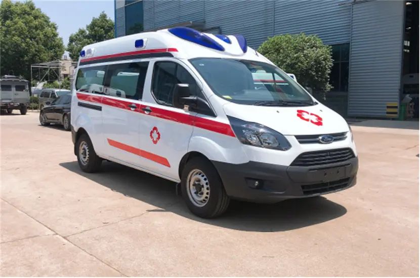 Euro 3 Ford Used Ambulance 3m - 8m Hospital Ambulance Vehicle