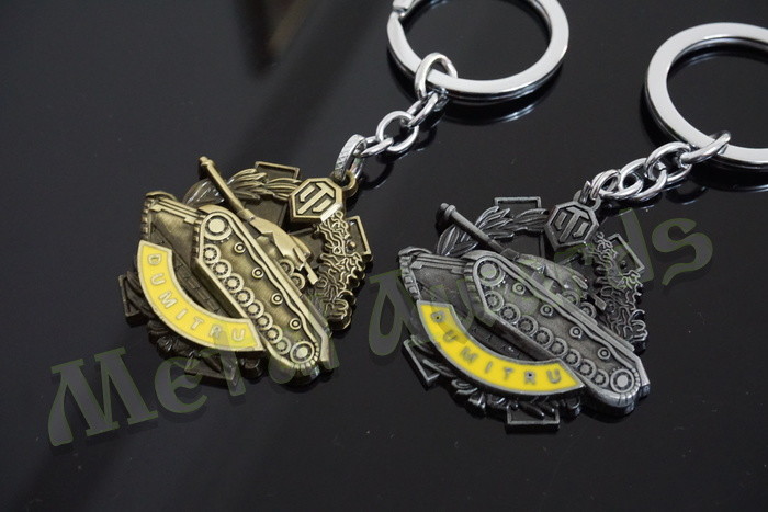 Bespoke Designed 3D Tank Metal Key Chains Promotion Gifts Items Eco Friendly