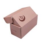 Custom Logo Jewelry Box Pink Cosmetic Paper Gift Corrugated Box Packaging Box