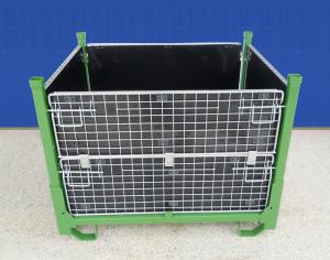 China Lightweight Collapsible Wire Container Portable Wheels Available Easily Move wholesale