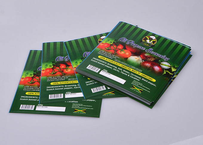 Personalized permanent self adheisve paper seasoning food container packaging labels