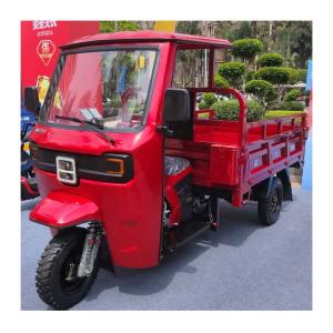 China Open Body 2 Tons Street Gasoline Motorized Cargo Box Transport Truck Tricycle wholesale