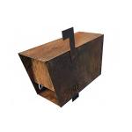 Modern Residential Curbside Corten Steel Letter Box Freestanding