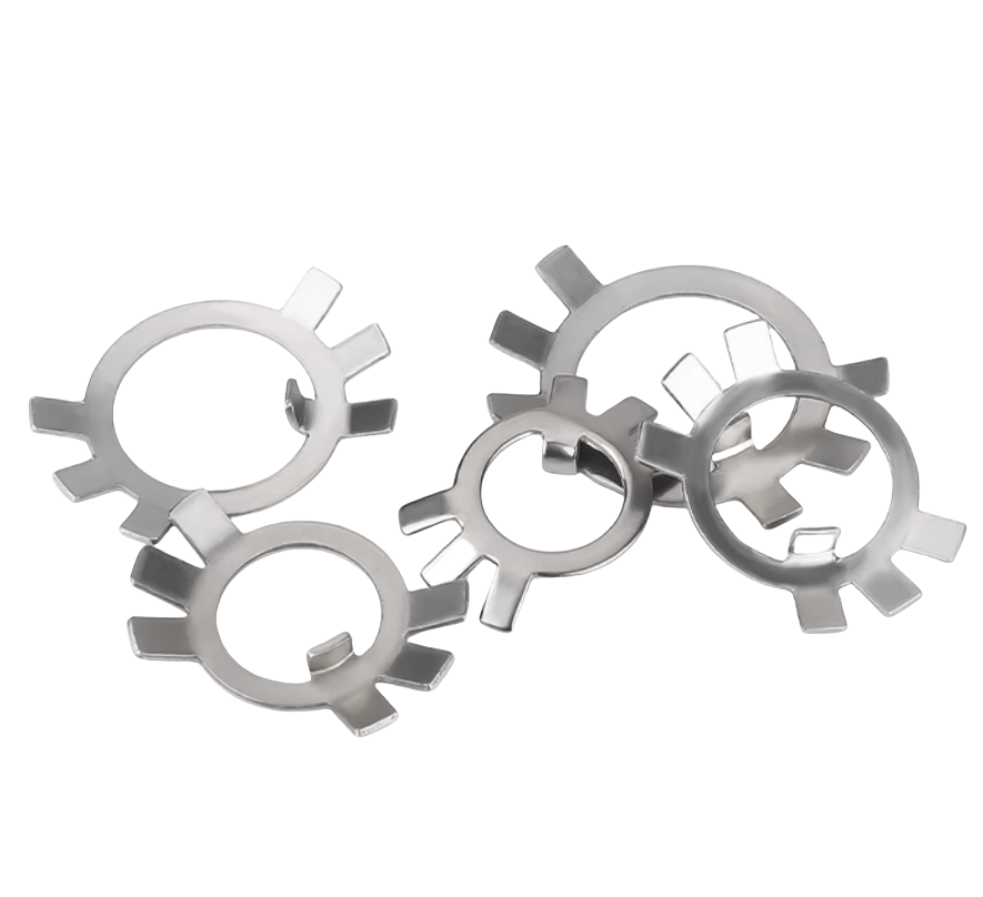 Spring Lock Washers for Electrical Installations M10 M12 M14 M60 Carbon Steel JIS Standard Split Style Six Claw Washer