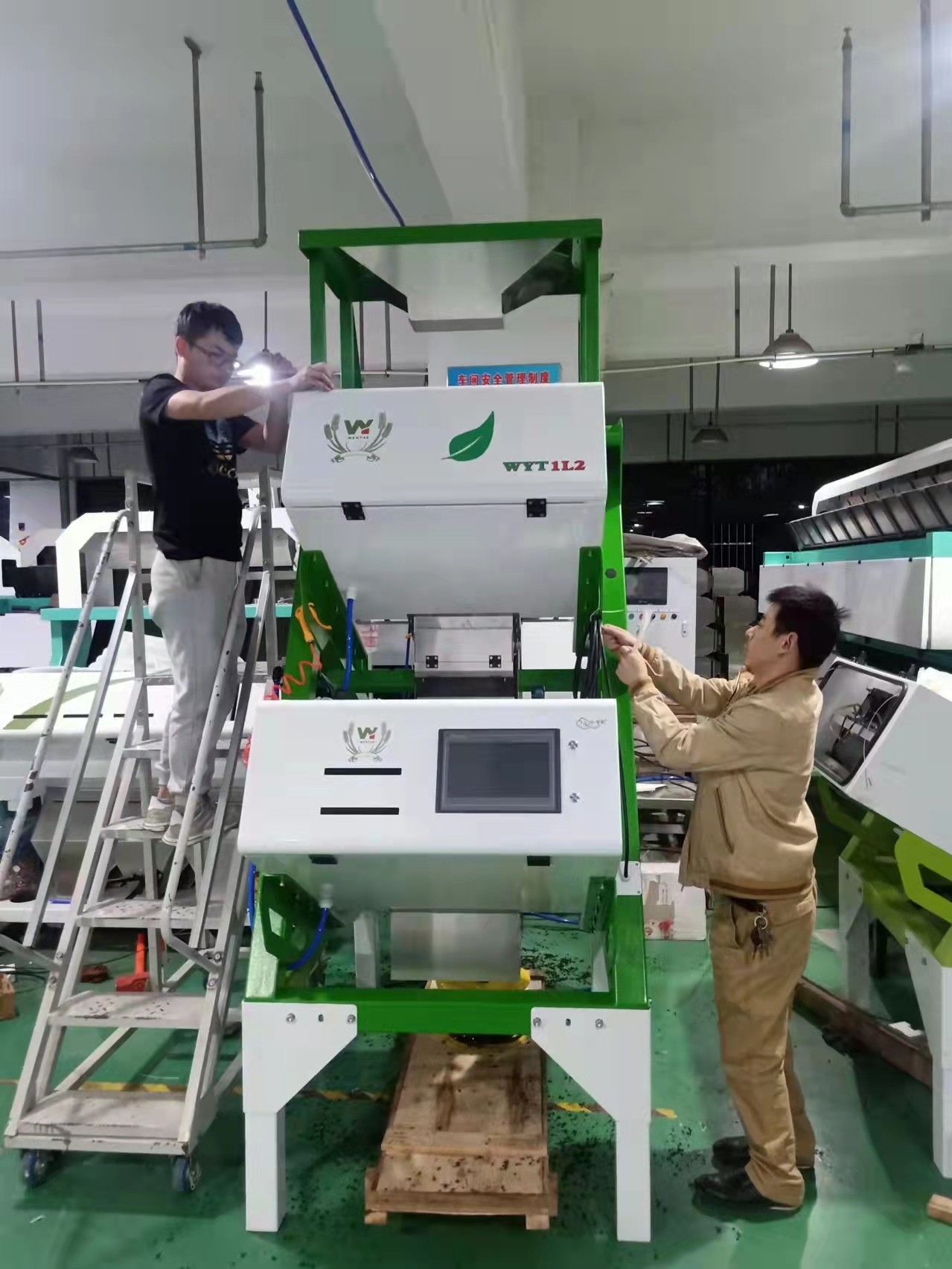Black Green Mini Tea Colour Sorter Machine 192 Channels