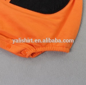 Custom halloween playsuits 3 sets cute pumpkin rompers clothes baby kids