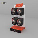 White Metal Counter-Top Custom Drone Accessories Display Stand