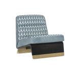 Black White Texture Custom Sofa Bed With Metal Leisure Chair