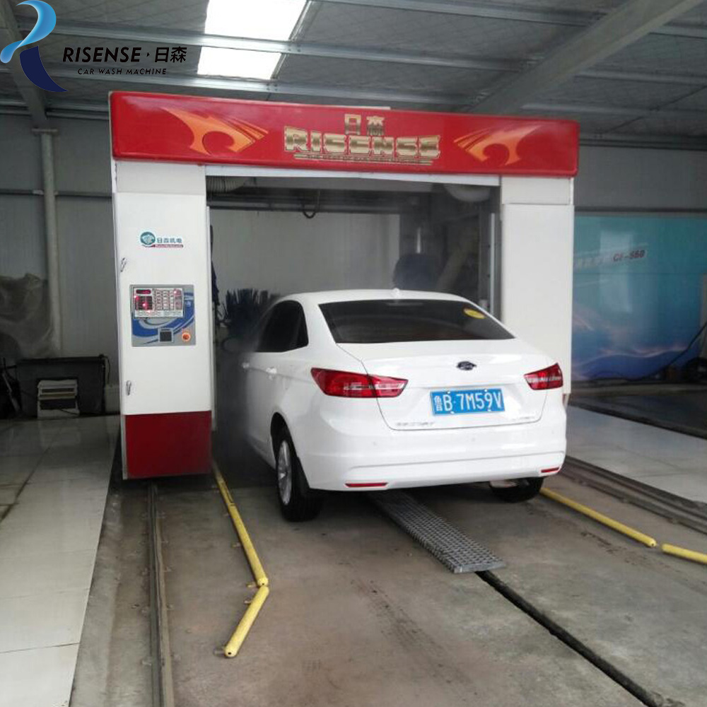 OEM Fully Automatic 9 Brushes Car Washing Machine With Air Dryer Energy Saving