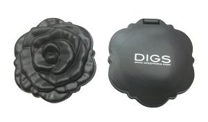 China Plastic rose shape makeup mirror wholesale