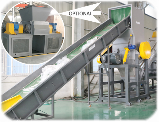 120kw 50hz Plastic Recycling Washing Line , 1500kg/H PET Washing Line