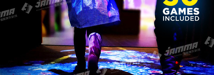 Dynamic Ground Interactive Floor Projector Games for Kids Multiplayer Custom Size