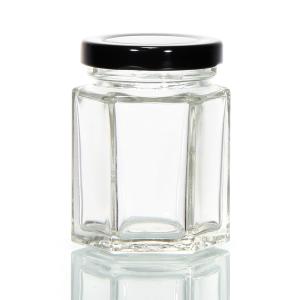 China Food Grade 220Ml 280Ml 380Ml 500Ml Vintage Quilted Tea Canister Glass Jar With Lug Cap wholesale